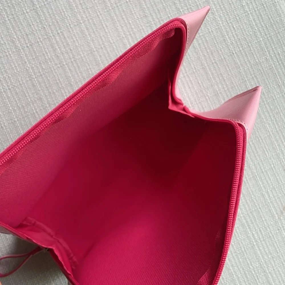 Shiseido pink cosmetics bag